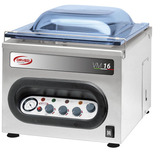 Halbautomatische Verpackungsmaschine - VM 16 - Orved S.p.A. - automatisch / Vakuum / Hauben