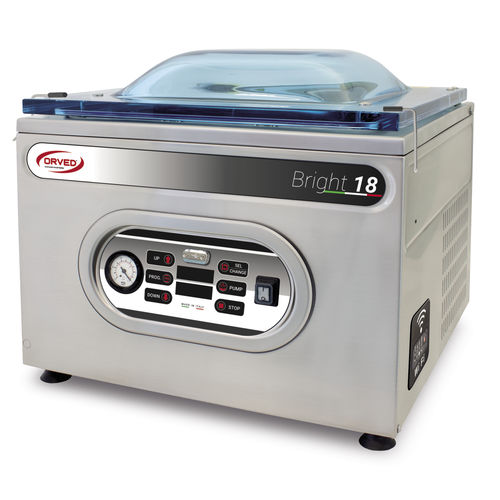 Halbautomatische Verpackungsmaschine - BRIGHT 18 - Orved S.p.A. - automatisch / Vakuum / Hauben