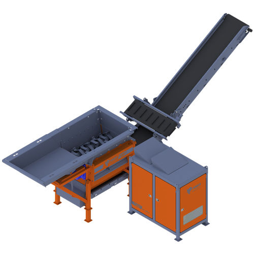 Primär-Schredder - EKOMAXX 800 e-pu - ARJES - Recycling Innovation - Zweiwellen / für Holz / Papier