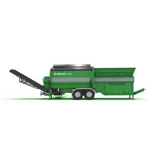 Siebanlage für raue Umgebungen - Maxx series - Komptech - mobil / Trommel / für Schüttgut