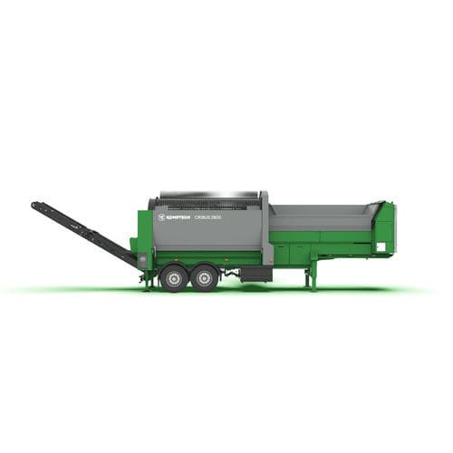 Siebanlage zur biologischen Behandlung von Abfällen - Cribus 2800 - Komptech - mobil / Trommel / für Schüttgut