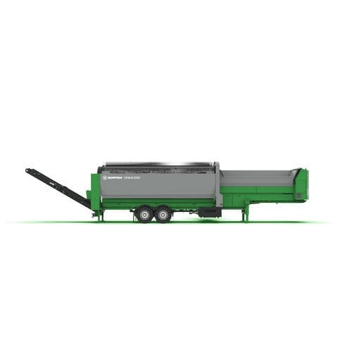 Siebanlage zur biologischen Behandlung von Abfällen - Cribus 3800 - Komptech - mobil / Trommel / für Schüttgut