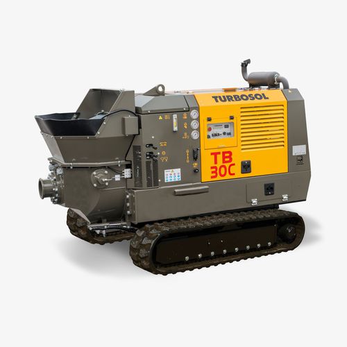 Betonpumpe auf Raupen - TB 30C - TURBOSOL PRODUZIONE SRL - für Baustelle / für Tunnel