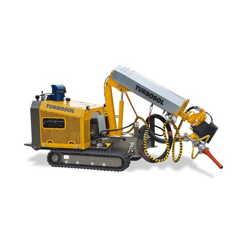 Betonspritzmaschine - TSR7 - TURBOSOL PRODUZIONE SRL - auf Raupen
