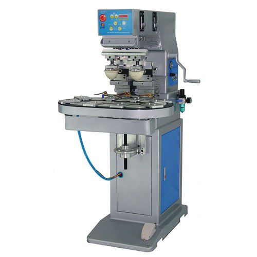 Tampondruckmaschine mit geschlossenem Farbgebersystem - S2-250C/8T - LC Printing Machine Factory Limited - halbautomatisch / 2-Farben / für die Spielzeugindustrie