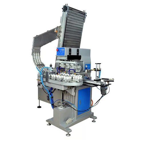 Tampondruckmaschine mit geschlossenem Farbgebersystem - AP-600 - LC Printing Machine Factory Limited - automatisch / 2-Farben / für die Spielzeugindustrie