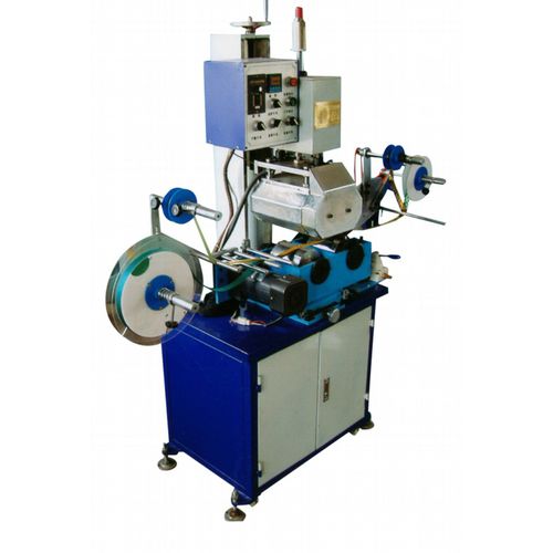 Elektropneumatischer Golddruckmaschine - HSS-44 - LC Printing Machine Factory Limited - für große Druckfläche / mit automatischer Zuführung / für Leder