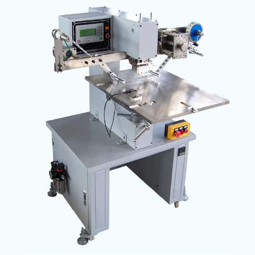Elektropneumatischer Golddruckmaschine - AHH-5050 - LC Printing Machine Factory Limited - für große Druckfläche / mit automatischer Zuführung / für Leder