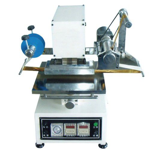 Elektropneumatischer Golddruckmaschine - HST-80200 - LC Printing Machine Factory Limited - für große Druckfläche / mit automatischer Zuführung / für Leder