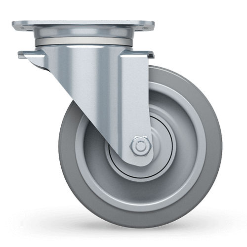 Lenkrolle - ALPHA - TENTE ® - mit Grundplatte / mit Bremse / Industrie