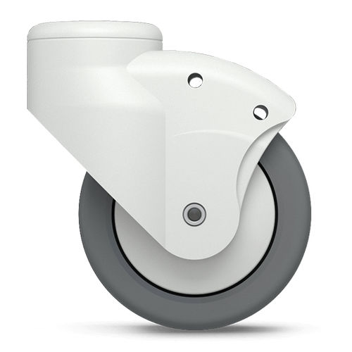 Lenkrolle - MONO - TENTE ® - Stangen / mit Grundplatte / mit Bremse