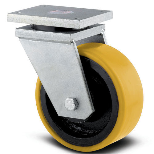 Lenkrolle - OMIKRON - TENTE ® - mit Grundplatte / Doppel / Industrie
