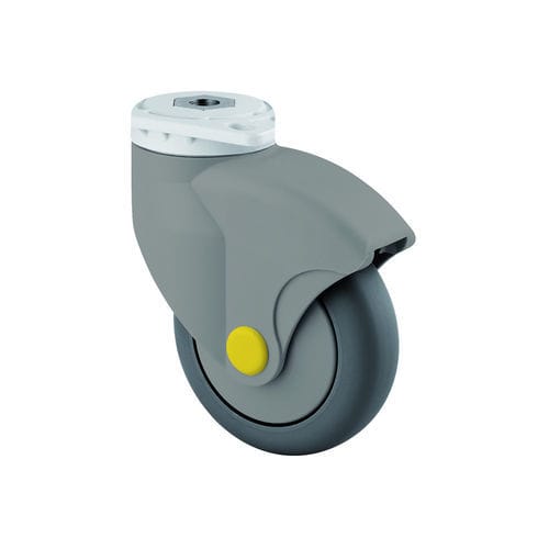 Lenkrolle - Galea - TENTE ® - mit Grundplatte / doppelt / nichtkreidend