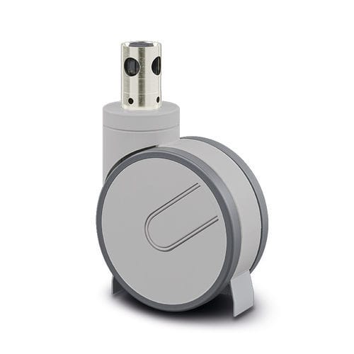 Lenkrolle - 3946UAP150R36-32S30 - TENTE ® - mit Grundplatte / Polyamid / Polyurethan
