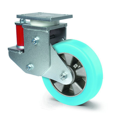 Lenkrolle - Omikron flex  - TENTE ® - mit Grundplatte / Stahl / Polyurethan