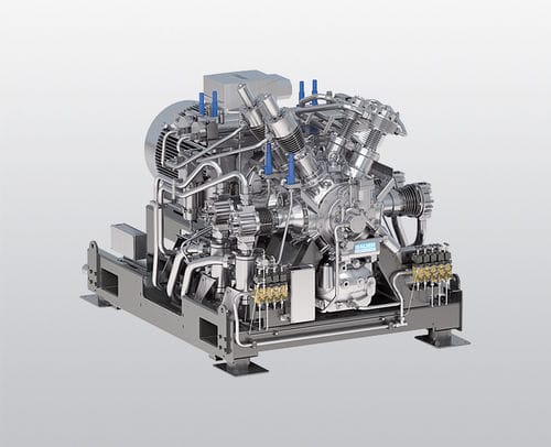Wassergekühlter Druckbooster - GIB series - BAUER KOMPRESSOREN GmbH - Kolben / Stickstoff / Erdgas
