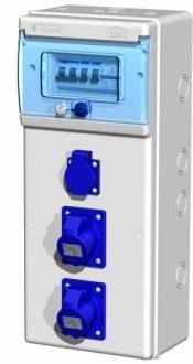 Voll ausgestattetes Elektrogehäuse - EN 60439 | INDUBOX Series - Portalamparas y Accesorios SOLERA S.A. - ABS / für Verteiler / mit Steckdosen