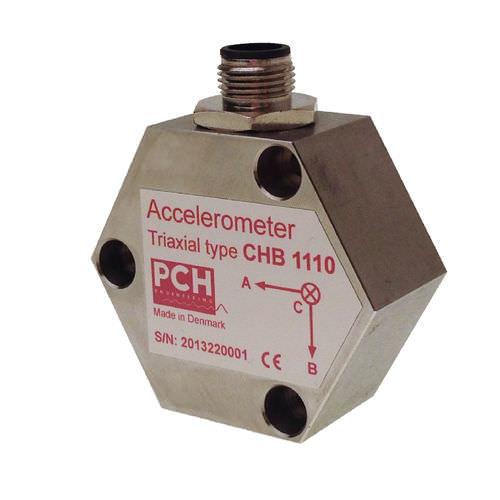 Dreiachsiger Beschleunigungsmesser - CHB 1110 / CHB 1126 - PCH Engineering A/S - MEMS / Vibration / Niedrigfrequenz
