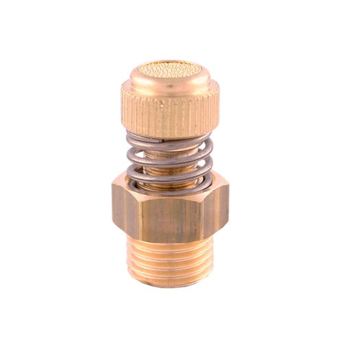 Flusskontrolle-Schalldämpfer - R 01 - SAF S.R.L. - Auslass / Bronze / Sintermetall