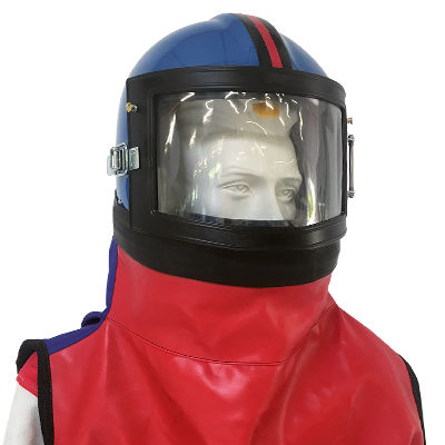 Sandstrahlerhelm - BALI / BORNEO / SUMBA / TIMOR - ACF France - mit Schutzgitter