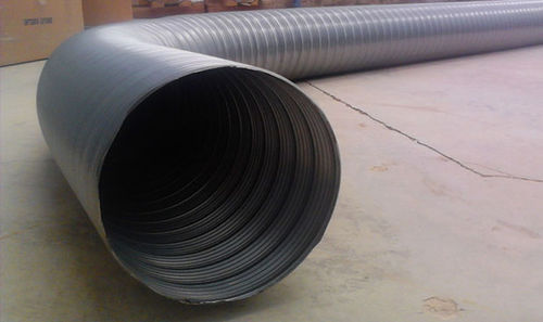 Flexibler Luftkanal - UAS FUGA SPIROFLEX - UNVEREN Co.Inc. - rund / galvanisiertem Stahl / für pneumatische Förderung