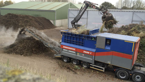 Vorzerkleinerer für Abfallprodukte - DINOSAURUS 2600T - Rentec - für Mischabfälle / für organischen Abfall / Rotor