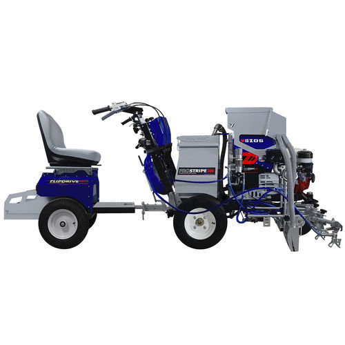 Markierungsmaschine für Straßenmarkierung - PROSTRIPE 300 SP - VEZOS - hydraulisch / mit Eigenantrieb / mit 2 Pistolen