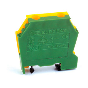 Klemmenblock auf DIN-Schiene - 43459 series - Morsettitalia - Federdruck / Kunststoff / Erdung