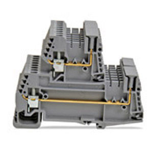 Klemmenblock auf DIN-Schiene - 43561 series - Morsettitalia - steckbar / Schraubanschluss / grau