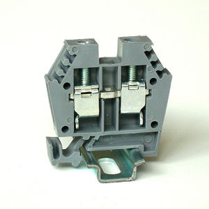 Klemmenblock auf DIN-Schiene - 43427 series - Morsettitalia - Schraubanschluss / Durchführung / grau