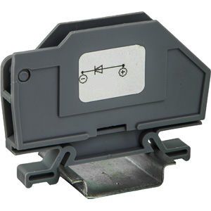 Klemmenblock auf DIN-Schiene - 43471-H - Morsettitalia - Schraubanschluss / Kunststoff / Dioden