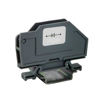 Klemmenblock auf DIN-Schiene - 43470-H - Morsettitalia - Schraubanschluss / Kunststoff / Dioden