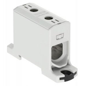 Klemmenblock auf DIN-Schiene - 606095 series - Morsettitalia - Schraubanschluss / grau / Durchführung