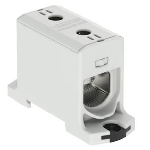 Klemmenblock auf DIN-Schiene - 606150 series - Morsettitalia - Schraubanschluss / grau / Durchführung