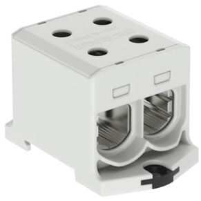 Klemmenblock auf DIN-Schiene - 607095 series - Morsettitalia - Schraubanschluss / Durchführung / grau