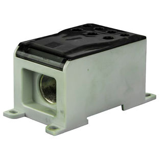 Klemmenblock auf DIN-Schiene - 608240C - Morsettitalia - Schraubanschluss / grau / Mehretagen