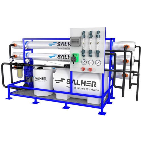 Automatisierte Aufbereitungsanlage - PUR-MAXIRO series - Salher - mit Erzeugung von entmineralisiertem Wasser / Wasser / mobil