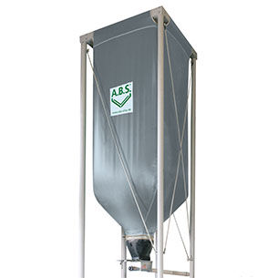 Flexibler Silo - A.B.S. Silo- und Förderanlagen - für Mineralien / Dekorputz