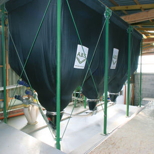 Flexibler Silo - A.B.S. Silo- und Förderanlagen - für Getreide / für die Landwirtschaft / UV-beständig