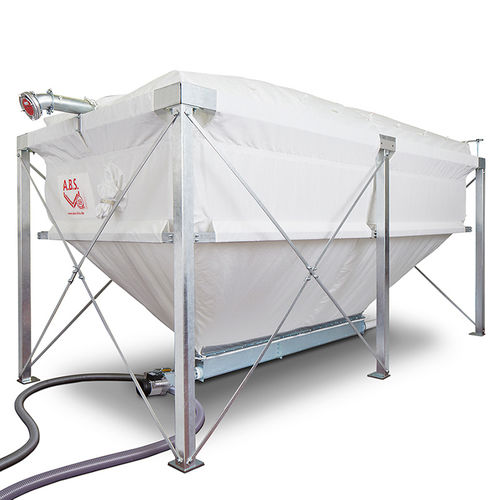 Silo für Holzpellets - Flexilo TROUGH - A.B.S. Silo- und Förderanlagen - mit schrägem Boden