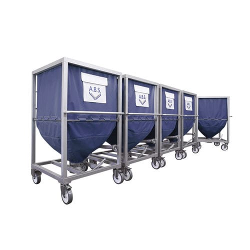 Flexibler Silo - A.B.S. Silo- und Förderanlagen - Polyester / Stahl