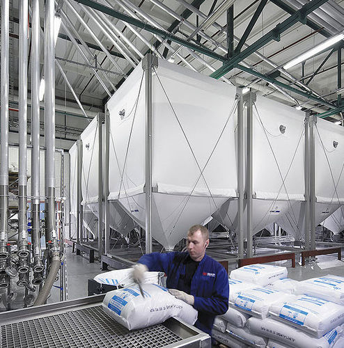Flexibler Silo - A.B.S. Silo- und Förderanlagen - für Pellets / Kunststoff