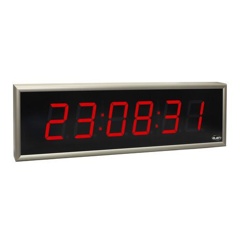 Wandmontierte Uhr - NDC 100/6 R L20 12DC USB - ELEN, s.r.o. - LED / Digital / 6-stellig