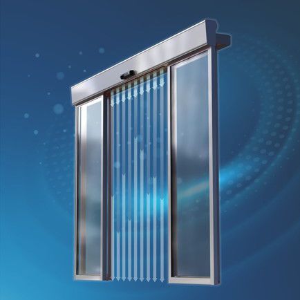 Schiebetür - AIRSLIDE  - FAAC SpA - Glas / für den Innenbereich / automatisch