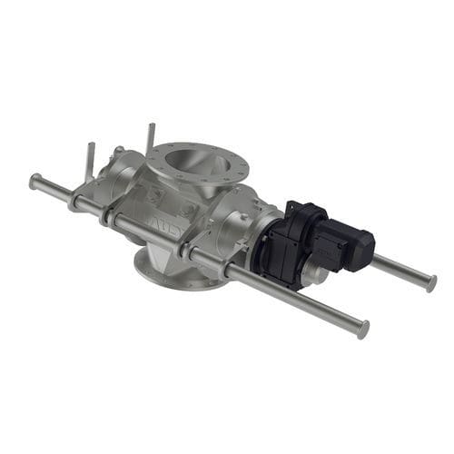 Zellenradschleuse für pneumatische Förderung - ZS Easy Clean Twice II - Jaudt Dosiertechnik Maschinenfabrik GmbH - für Schüttgüter / für die Vierkantflansche / 2-Wege