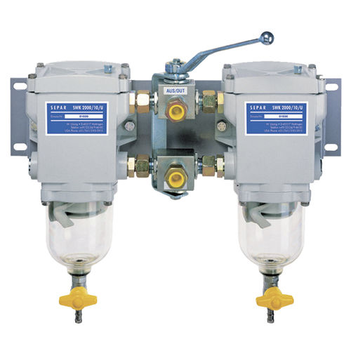 Kraftstoff-Abscheidefilter - SWK-2000-10 Duplex - Separ of the Americas, LLC - Wasser