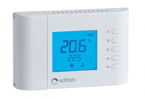 Regelbarer Thermostat - TRD01B - Seitron SpA - Raum / mit Temperaturfühler / drahtlos