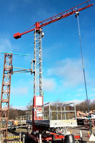 Festinstallierter Kran - MCTC - Scanclimber Oy - Turm / für Gebäudefassaden / für Baustelle