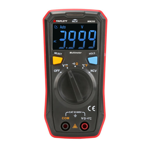 Digitales Multimeter - MM200 - Triplett - tragbar / 600 V / cat III