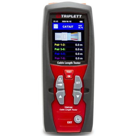 Kabellängen-Messinstrument - TDR100 - Triplett - digital / tragbar / Grafikdisplay